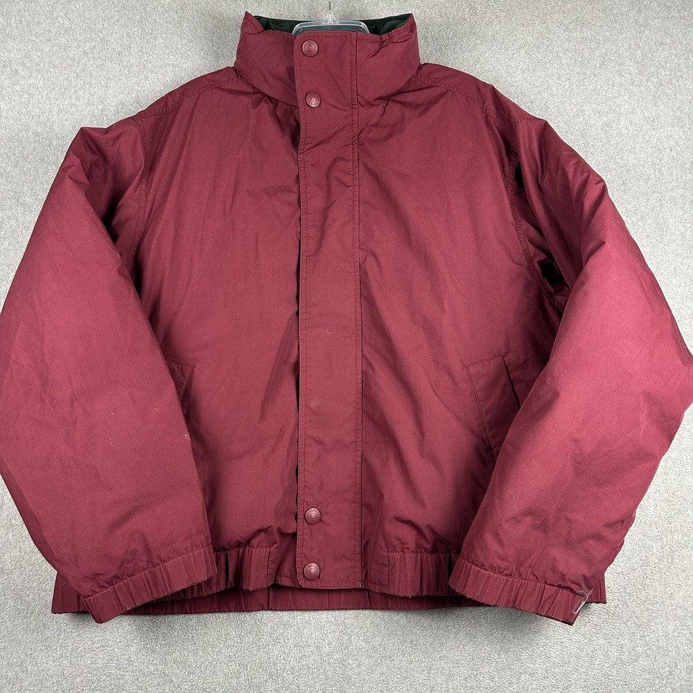 Eddie Bauer Burgundy Puffer Jacket